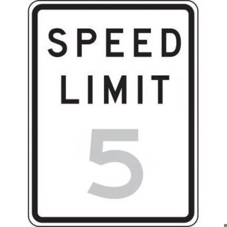 Accuform TRAFFIC SIGN SPEED LIMIT 24 X 18 FRR22440DP FRR22440DP